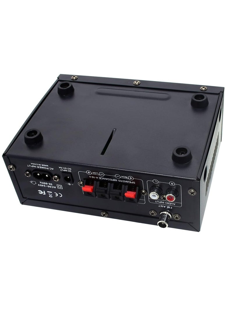 AL RAID AK45 Pro Home Audio Amplifier Receivers with Bluetooth 5.0-2 Channel 30W Power Home Theater Stereo with USB, SD, FM, 2 Mic in,Stereo Audio Amplifier Receivers for Studio,Home,Karaoke - Image 3