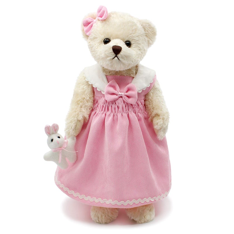 oits cute oitscute Teddy Bears Baby Cute Soft Plush Stuffed Animal Toy for Girl Women 16 Pink Corduroy - Image 2
