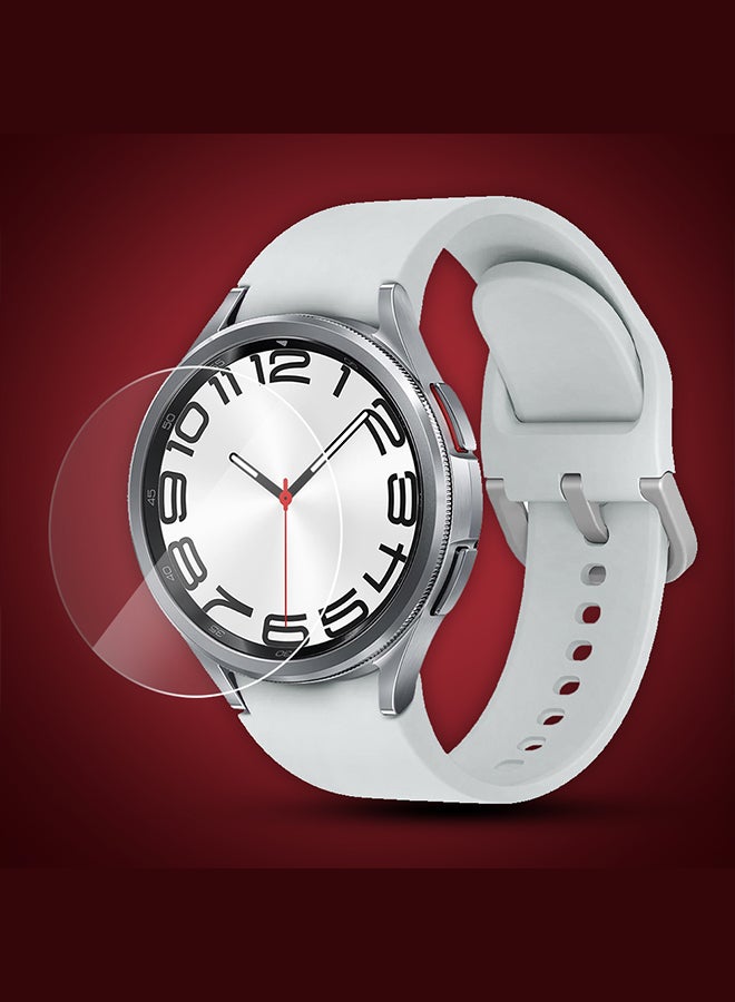 CATANES Samsung Galaxy Watch6 Classic 47mm Screen Protector Waterproof Tempered Glass Screen Protector High-Definition Transparent Film Hydrophobic and Oleophobic Screen - Image 5