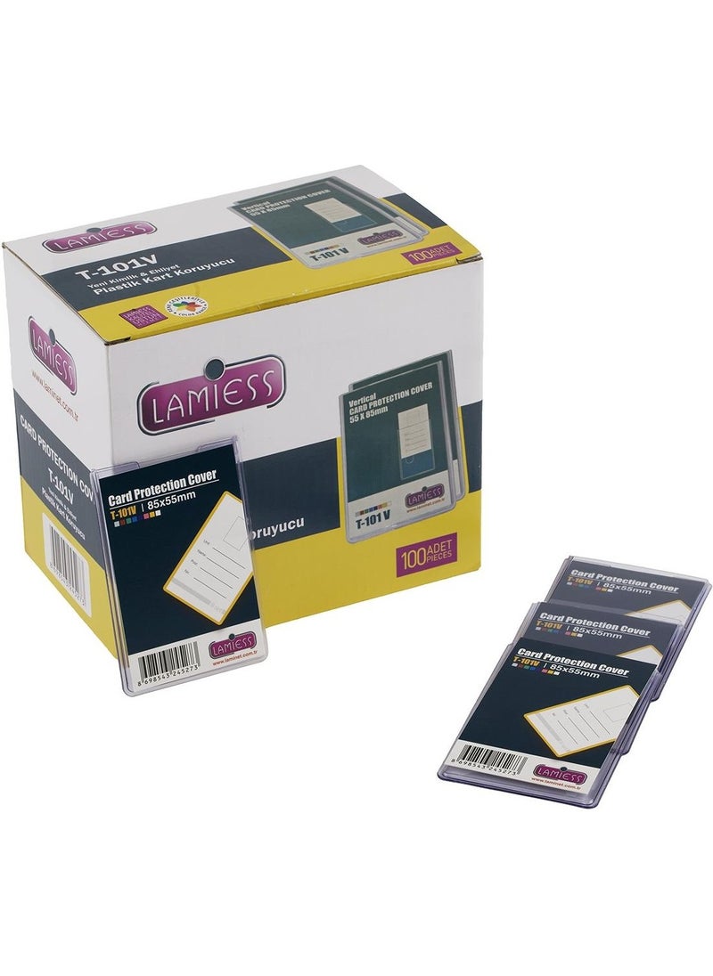 Lamiess T-101 V Pp Plastic Card Protector 100's 