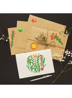 Marspark 20 Pieces Wildflower Stencils For Painting Template Flower Stencils Wall Stencils Reusable Spring Stencils Pet Diy Drawing Templates Stencils For Painting On Wood Wall Home Decor (Round Style)  - Image 5
