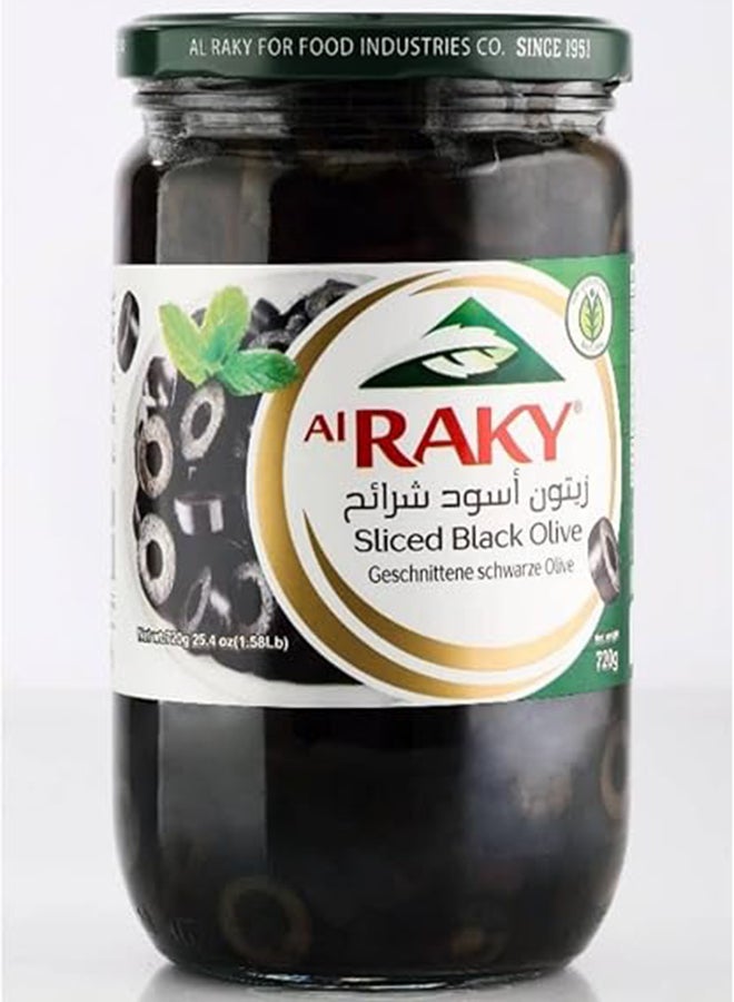 Al Raky Sliced Black Olive 720 G