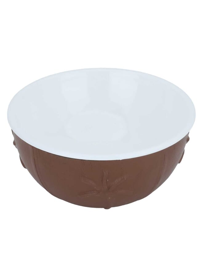 Alsaif Gallery Al Saif Gallery porcelain bowl, 17 x 17 x 9 cm, round, double - brown - Image 2