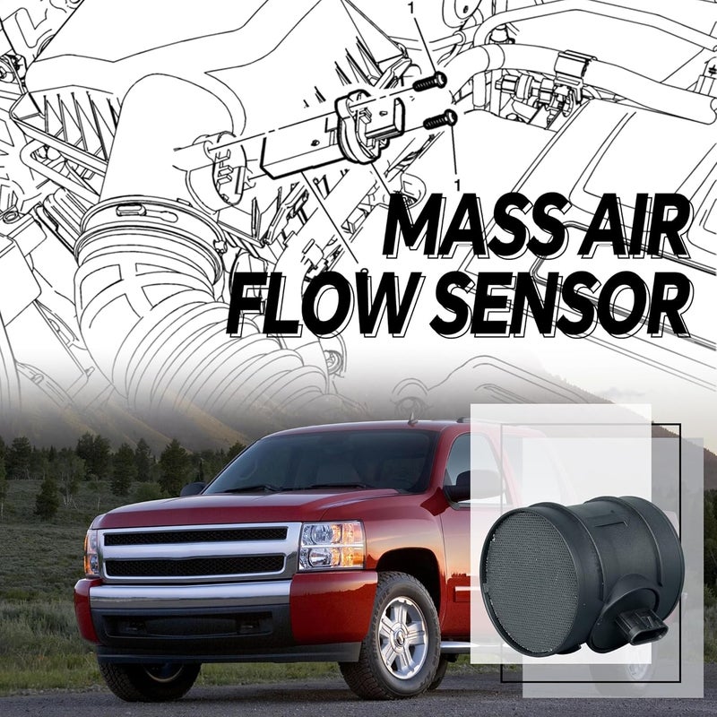 AdvanEX Mass Air Flow Sensor 2451149 MAF for Chevrolet, GMC, Pontiac Vehicles - Image 2