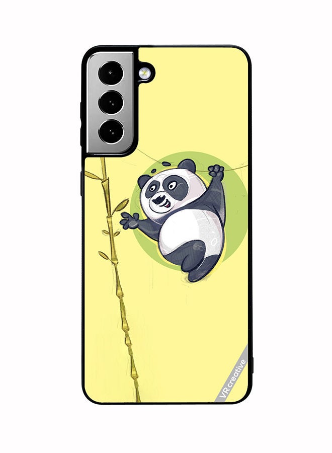 VR CREATIVE Protective Case Cover For Samsung Galaxy S21 FE 5G Fun Panda Design Multicolour - Image 1