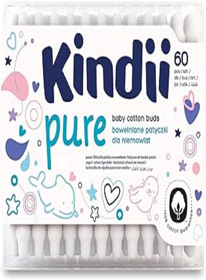 Kindii Baby Sensitive Ear Buds 60pcs