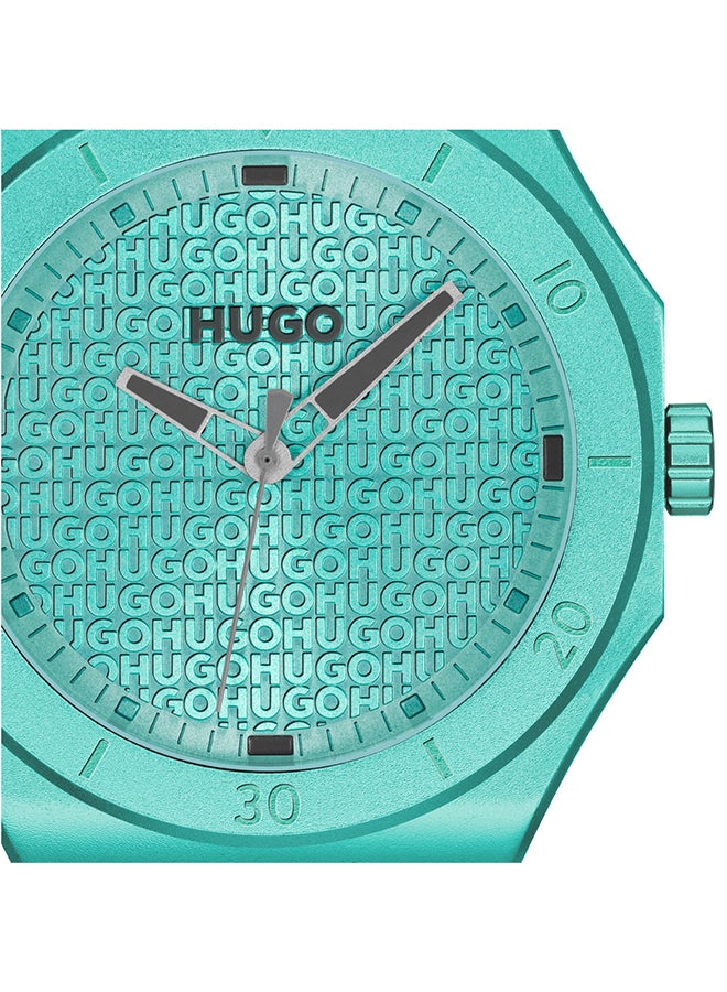 HUGO BOSS ساعة هوجو بوس للرجال بعلبة خضراء - 1530394 - Image 4