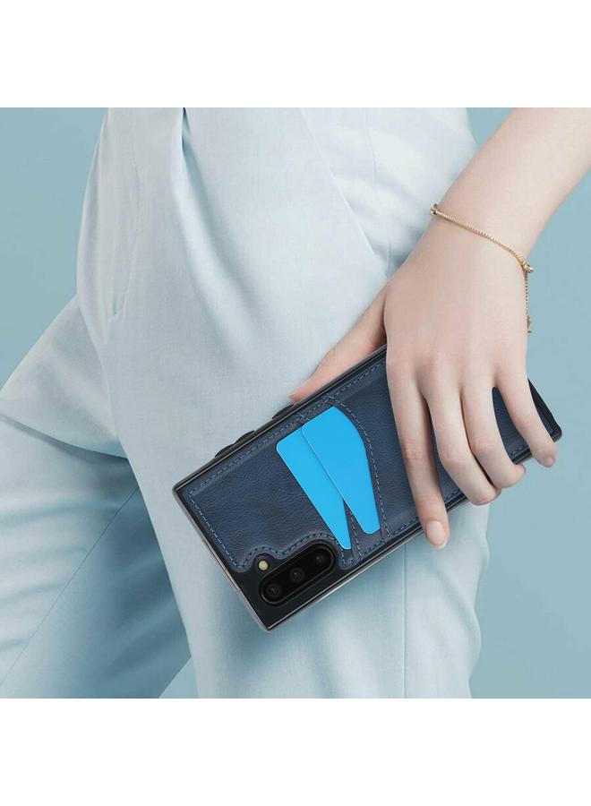 اس-توب جراب لهاتف Samsung Galaxy Note10 مصنوع من جلد الليتشي مع فتحات للبطاقات - Image 4