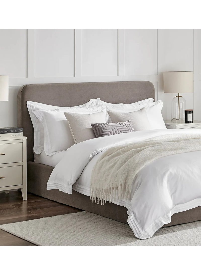 ملاذ هاوس سرير مبطن بأزرار - MZBDN02-BEIG-160cm - مصنوع من قماش ناعم مع لوح رأس مبطن بأزرار - 160 سم - الأبعاد: ارتفاع 120 سم × طول 195 سم - طول 195 سم × ارتفاع 120 سم × عرض 160 سم - Image 1