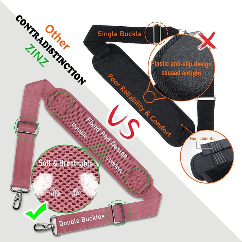 ZINZ Shoulder Strap, 79" Padded Adjustable Shoulder Bag Straps Replacement for Bags with D-Ring - Image 3