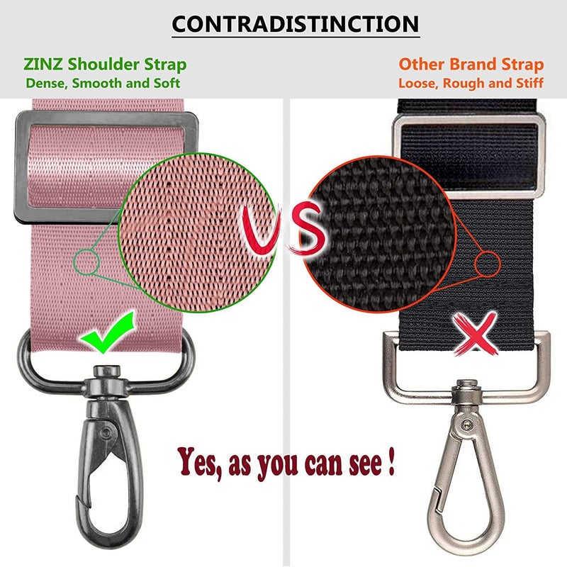 ZINZ Shoulder Strap, 79" Padded Adjustable Shoulder Bag Straps Replacement for Bags with D-Ring - Image 2