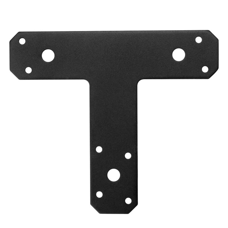 heneng 6 Pcs T Shaped Mending Plates, 6-1/2" x 1-1/2", Flat Repair Fixing Connector Bracket, 5/32" Thick - Image 3