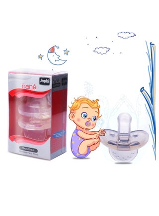 Japlo Nana silicon soother PBA and nitrosamine free ( pacifier with cover )