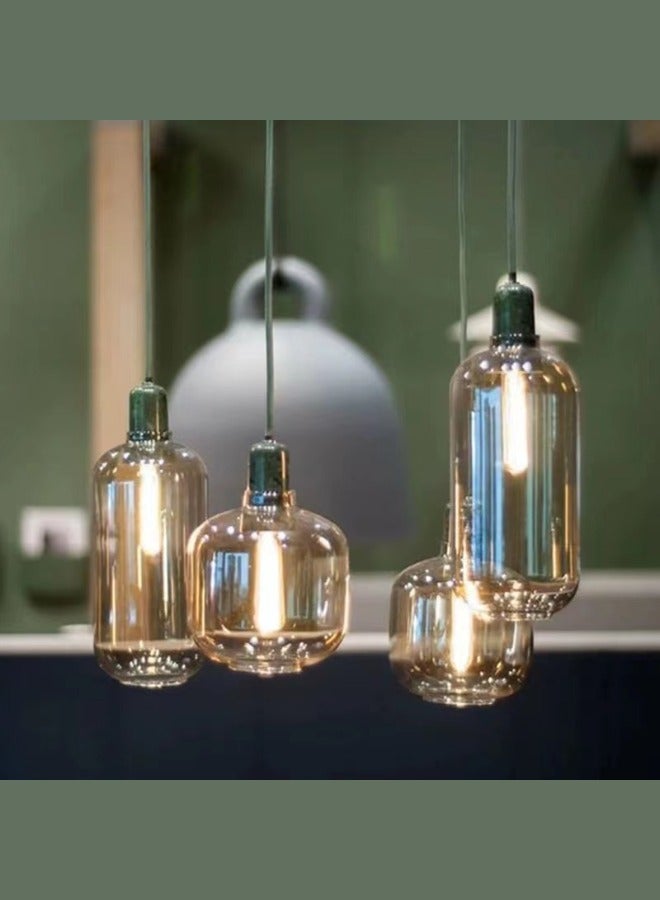 MAAC HOME MAAC Home Coreopsis - Amp Glass Lamp Modern Decorative Stylish Elegant Contemporary Minimalist Pendant Lamp for Bedroom, Living Room, Office, Home Decor  - Image 1