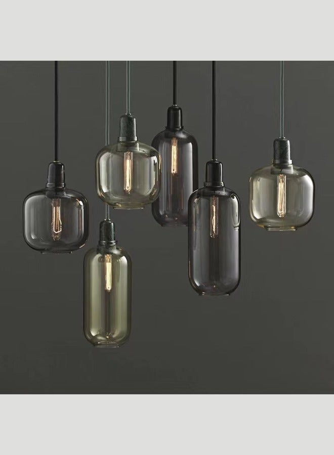 MAAC HOME MAAC Home Coreopsis - Amp Glass Lamp Modern Decorative Stylish Elegant Contemporary Minimalist Pendant Lamp for Bedroom, Living Room, Office, Home Decor  - Image 2