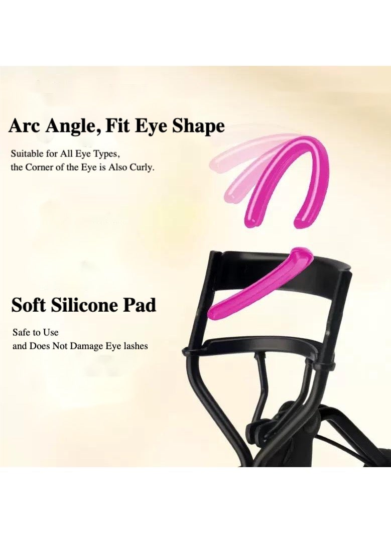 Eyelash Curler, Lash Curler with 5 Extra Silicone Replacement Pads, Achieve Perfect Curls in 5 Seconds - Image 2
