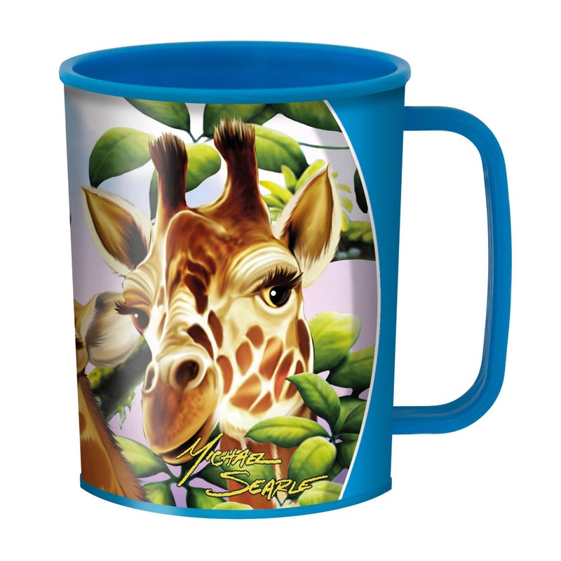 3D LiveLife Drinking Cup - Giraffe Traffic from Deluxebase. Lenticular 3D Safari Plastic Tumbler, 10 fl oz BPA-Free Reusable Drinkware. Animal Themed Cup and Durable Party Favour Gift - Image 1