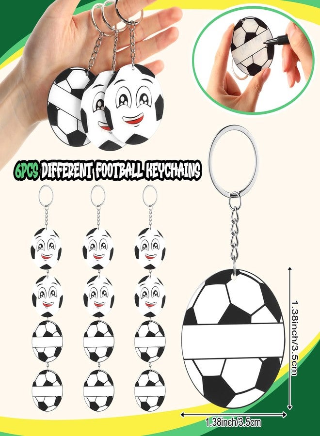 Maxdot 81 Pcs Soccer Party Favors Set Water Bottle Drawstring Bags Acrylic Keychain Knotted Bracelet 50 Stickers Oil Pen Sports Favors for Team Gifts Party Supplies - Image 4