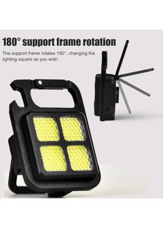 Reko 3 Pack Rechargeable Keychain Mini Flashlight, 800Lumens COB Bright Rechargeable Keychain Flashlights  - Image 5