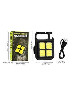 Reko 3 Pack Rechargeable Keychain Mini Flashlight, 800Lumens COB Bright Rechargeable Keychain Flashlights  - Image 2