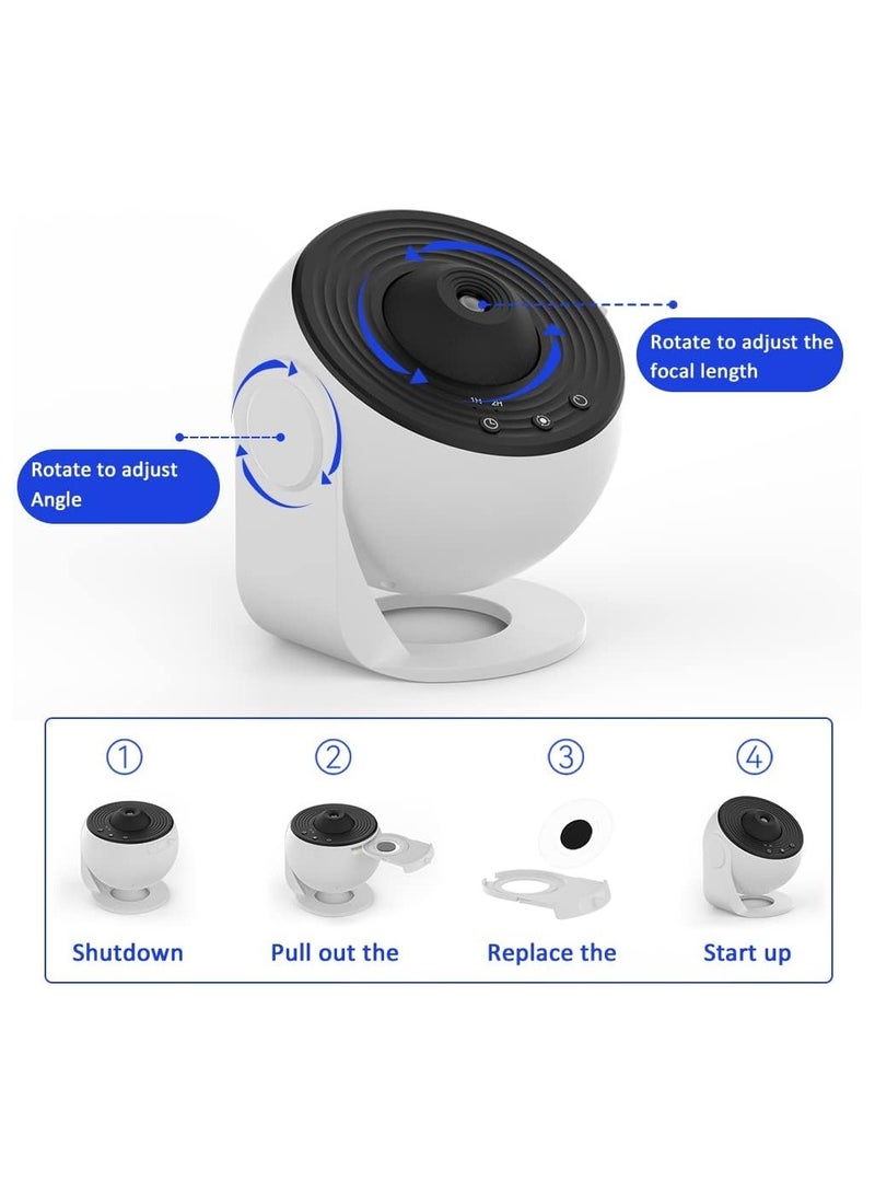 Star Projector,Planetarium Projector Galaxy for Bedroom,360 Degree Rotation Night Light with 4K Replaceable 12 Discs Large Projection Area Sky Kids Adults Gifts.  - Image 2