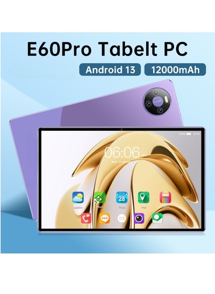 AROAQ E60 Pro Tablet, 4GB RAM 32GB ROM Dual Band Wifi Pad, Lightweight And Portable Reading Tablet, Easy To Carry Durable Android Tablet With Ten Core Processor, (Black) - Image 2