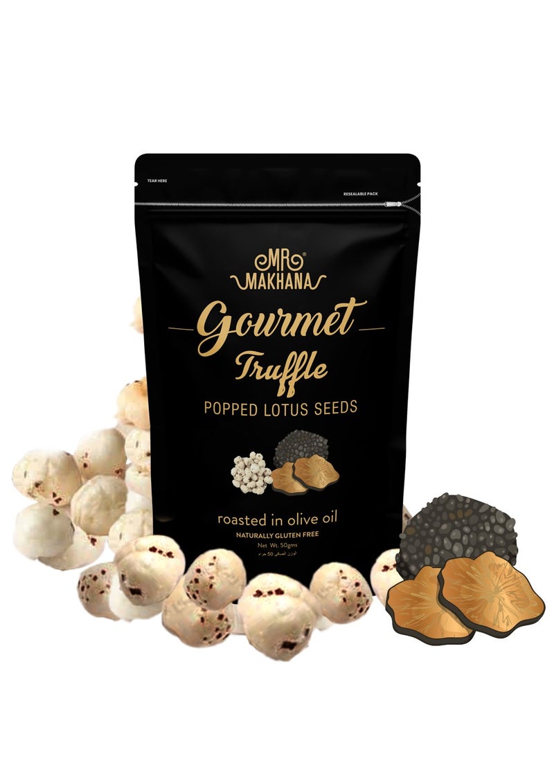 Mr Makhana Gourmet Truffle Roasted in Olive Oil Gluten Free 50G  - Image 1