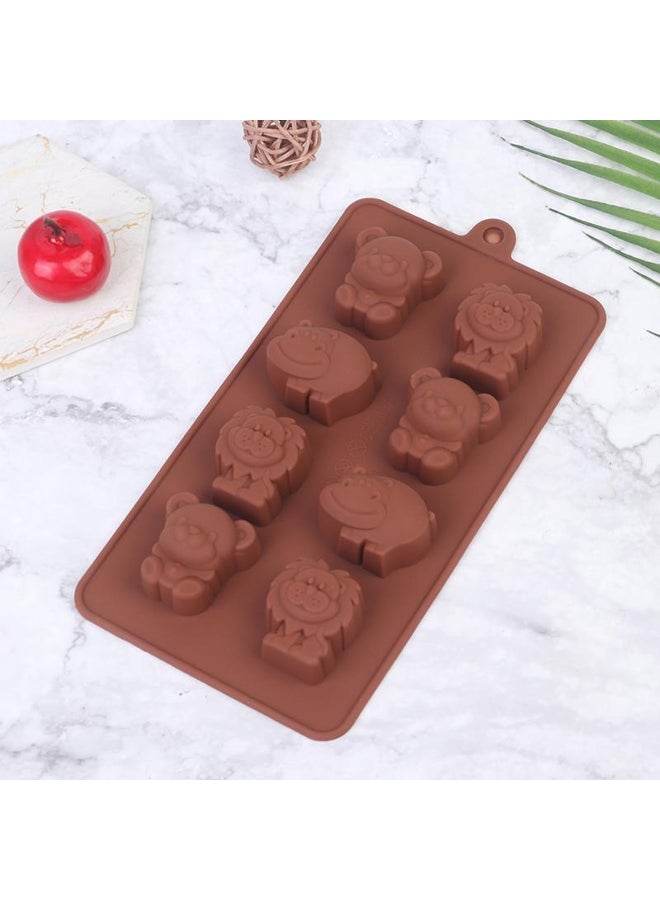 Animal Silicone Mold Hippo Lion Bear Shape Chocolate Soap Cake Diy Kitchenware