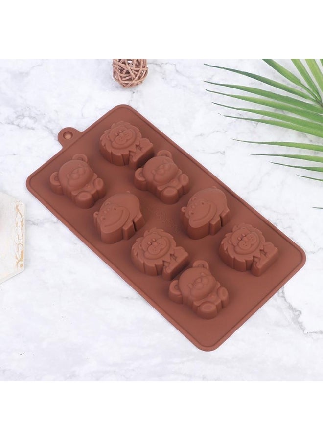 Animal Silicone Mold Hippo Lion Bear Shape Chocolate Soap Cake Diy Kitchenware