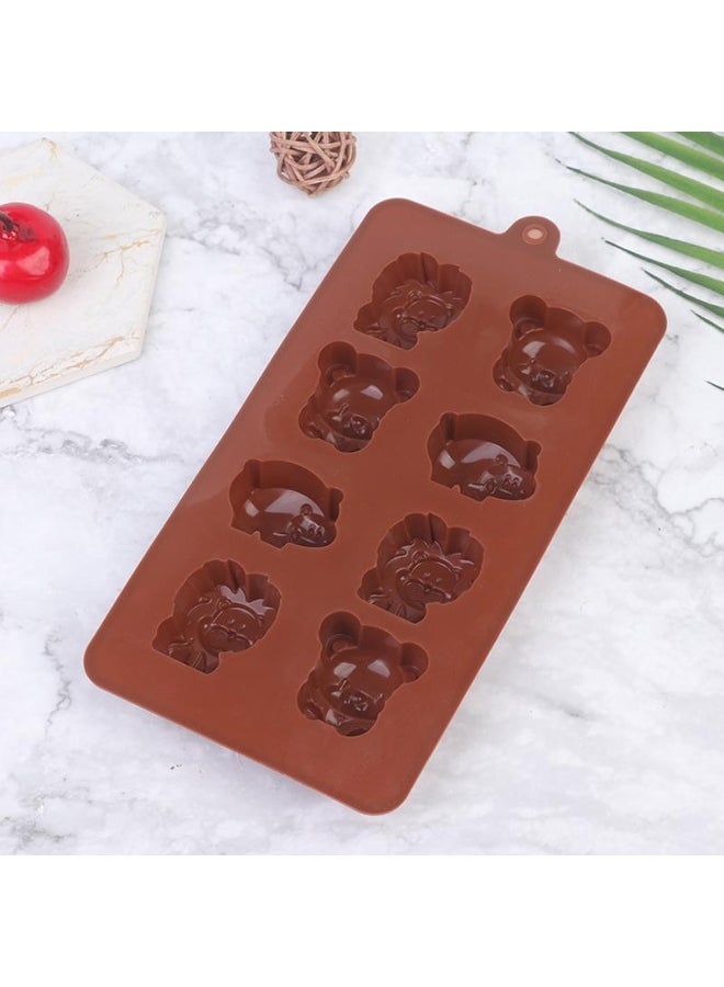 Animal Silicone Mold Hippo Lion Bear Shape Chocolate Soap Cake Diy Kitchenware