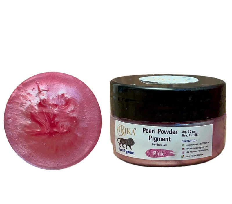 IRIKA IRIKA Resin Art Combo Pack Shadow Green Pearl Pink Powder Pigments 20g Each 50g UV Hard Resin NonToxic Best for Crafting  - Image 4
