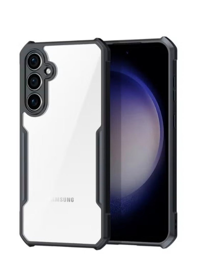 Xundo Clear Case for Samsung Galaxy S26 Plus | Premium Rugged | Durable Shock-absorbing Frame | Black Border | Thermoplastic Polyurethane | Airbag Anti-drop Protection - Clear - Image 1