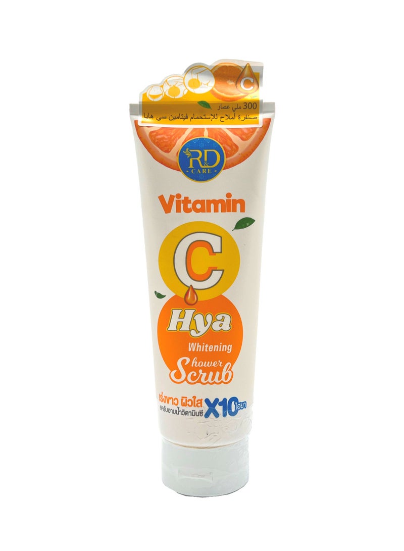 Shower scrub with vitamin C extract