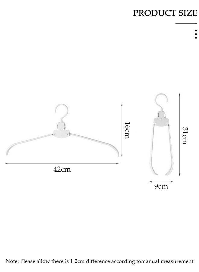 DUNISO 20pcs Portable Travel Hangers Retractable Folding Clothes Hangers Drying Multifunctional Foldable Garment Wardrobe Rack Closet Storage for Hotel Home Indoor Outdoor and Trip - Image 2