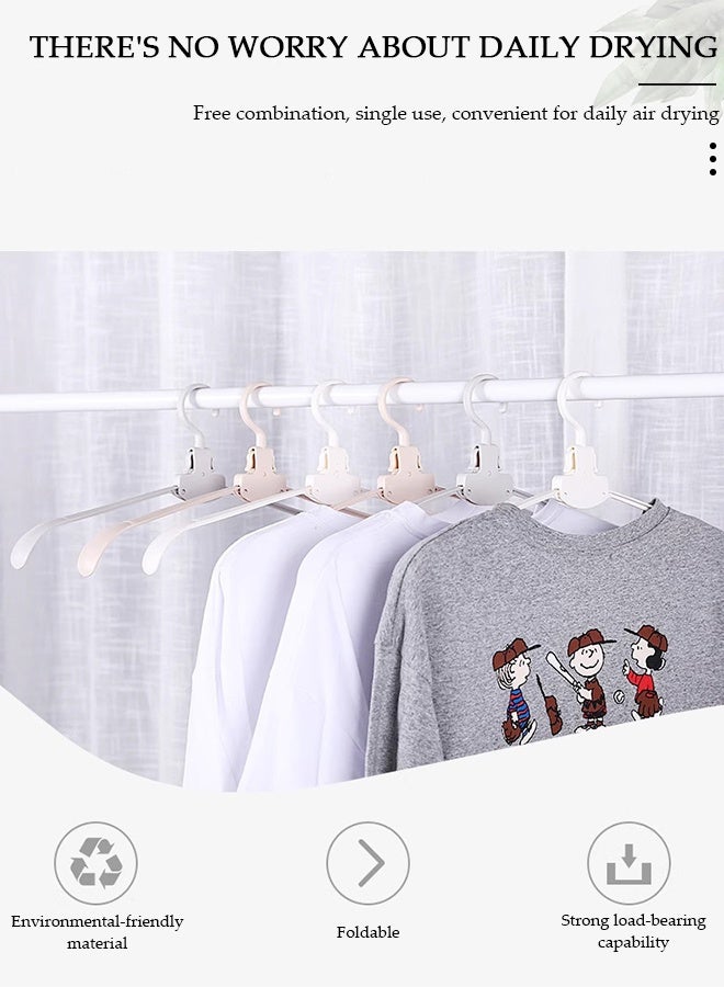 DUNISO 20pcs Portable Travel Hangers Retractable Folding Clothes Hangers Drying Multifunctional Foldable Garment Wardrobe Rack Closet Storage for Hotel Home Indoor Outdoor and Trip - Image 4