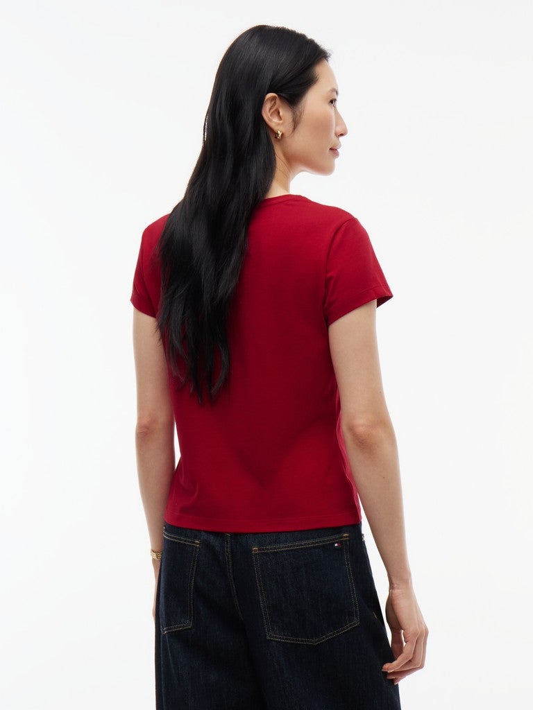 TOMMY HILFIGER Slim T-shirt with TH logo - Image 3