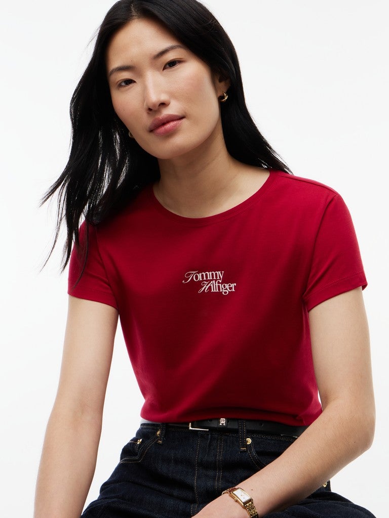 TOMMY HILFIGER Slim T-shirt with TH logo - Image 2