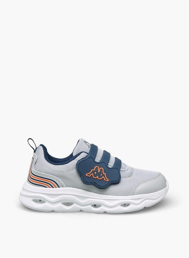 Kappa Low Top Sneakers With Hook & Loop Closure, Light-Up - Image 3