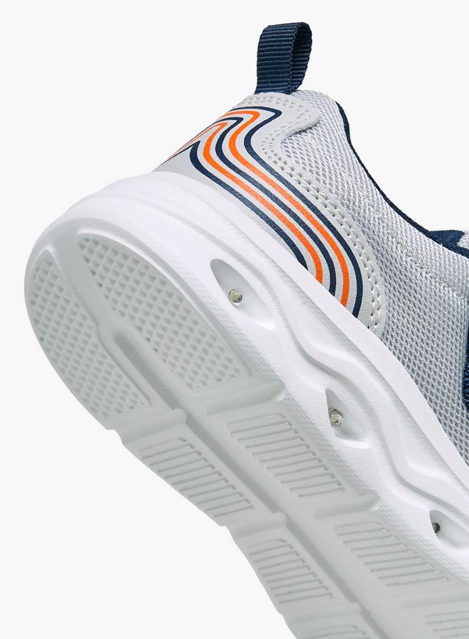 Kappa Low Top Sneakers With Hook & Loop Closure, Light-Up - Image 5