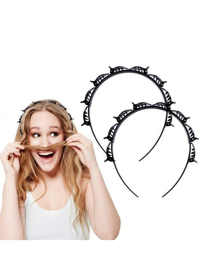 CHANDERKASH 2Pcs Double Layer Twist Plait Plastic Hair Band with 3pcs Sizes Donut Bun Maker Accessories|Puff Juda Bun Shaper |Messy Bun Scrunchie - Image 3