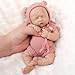 Vollence 8 inch Mini Silicone Baby Dolls Cute Realistic Newborn Preemie Miniature Babies for Kid Birthday Gifts  Girl - Image 2