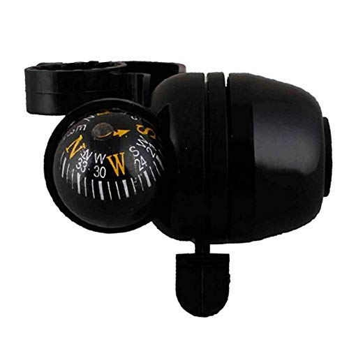 FASTPED® Plastic Bicycle Navigation Bike Compass and Handlebar Bell (Black) - Image 3