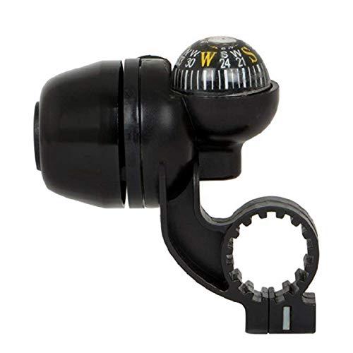 FASTPED® Plastic Bicycle Navigation Bike Compass and Handlebar Bell (Black) - Image 2