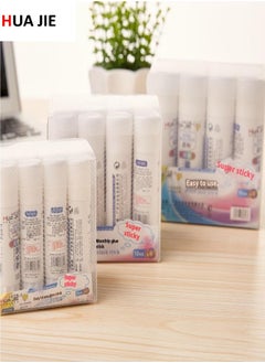 HUA JIE Fast-Drying, Eco-Friendly Glue Sticks – 50-Second Bond, Smooth Application, PVP Material, Non-Toxic, 12-Pack  - Image 2