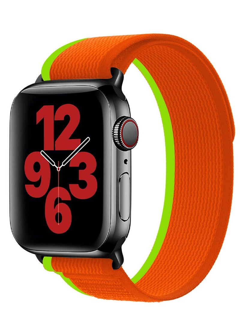 Generic Apple Watch Strap 38mm 40mm 41mm Band Trail Loop Stretchy Soft Nylon Band Adjustable Sports Strap for Apple Watch Series 7/SE/6/5/4/3/2/1  - Image 3