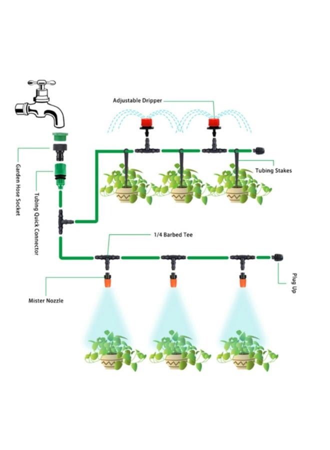 Eoptify 130 FT Automatic Drip Irrigation Kit – Water-Saving System for Indoor & Outdoor Gardening, Ideal for Plants, Gardens, Greenhouses, and Lawns - Image 3