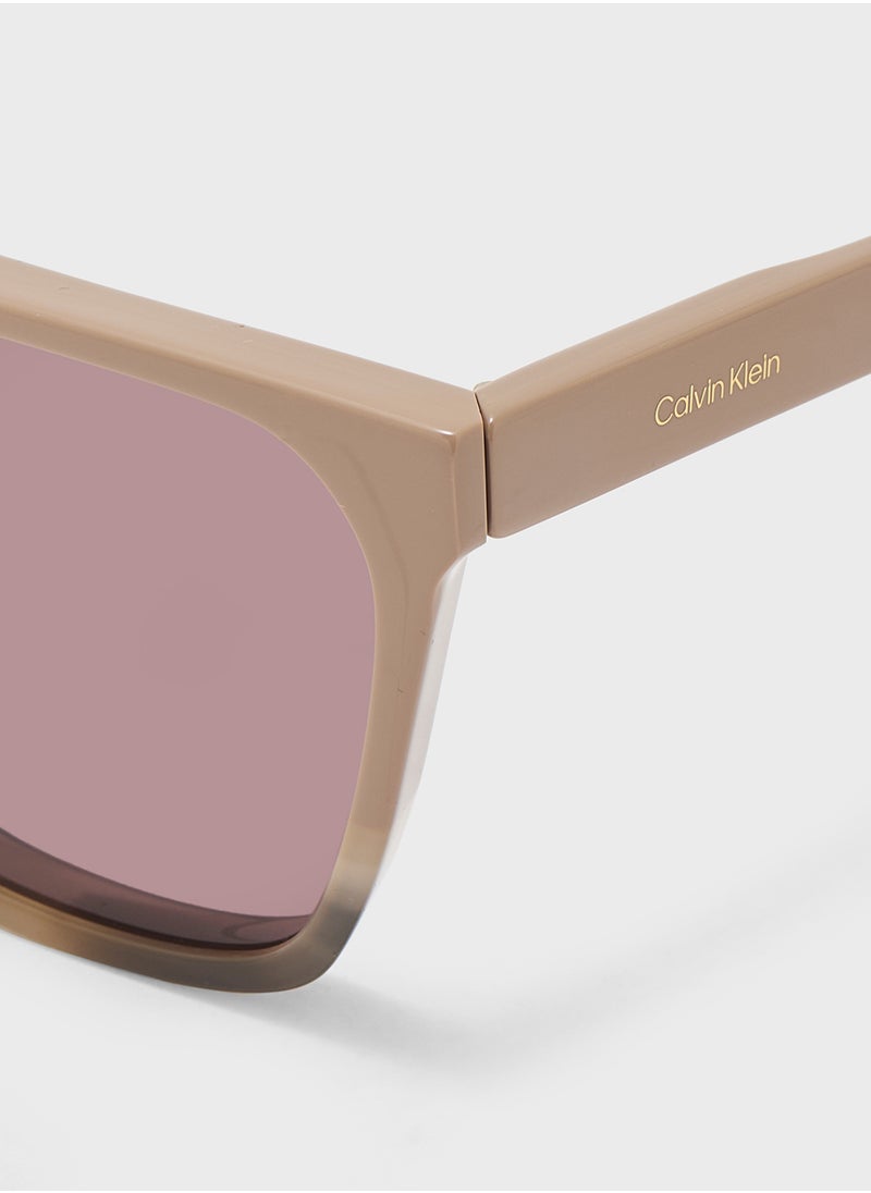 CALVIN KLEIN Modified Rectangle Sunglasses  - Image 4