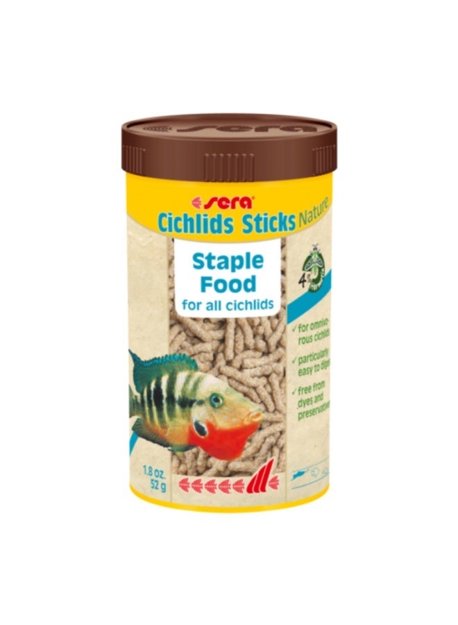 Sera - Cichlids Sticks Nature Fish Food - 250ml - Image 1