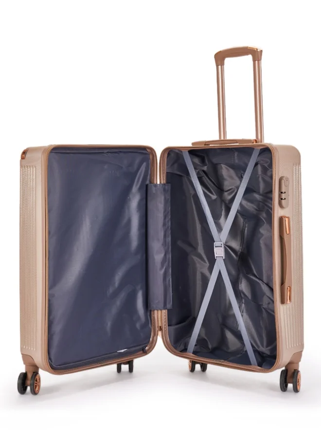LIMRA Luggage set 5 pieces travel Bags with a distinctive design from limra Gold
