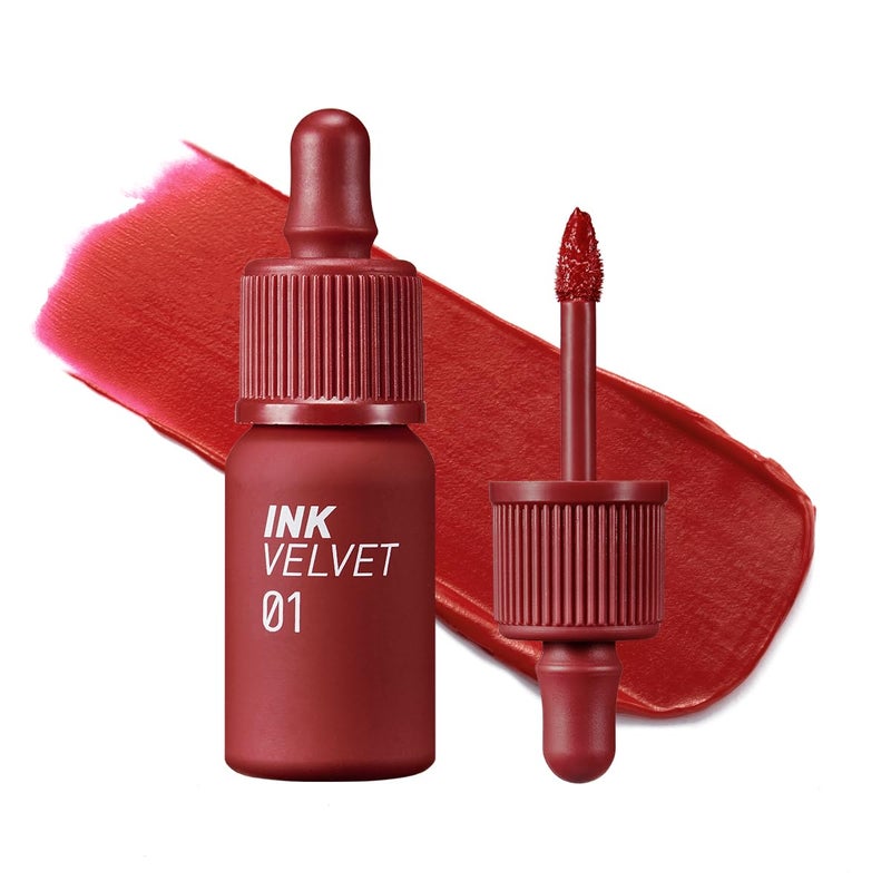 Peripera Ink the Velvet Lip Tint - High Pigment Color, Longwear, Weightless, Not Animal Tested, Gluten-Free, Paraben-Free (001 GOOD BRICK) - Image 1